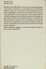 Sal286/1 - Dorothy Parker - Spreekt u maar