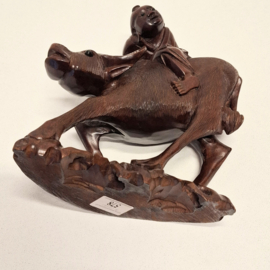 Houten Beeld - Sculptuur - Buffel
