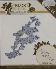 Cutting Die - Snijmal - Jeanine's Art -Birds & Flowers - Flock of Birds