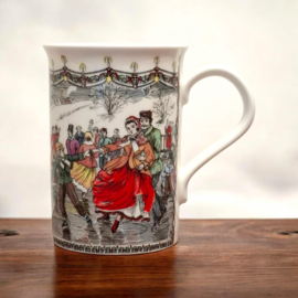 Mok – Beker – Schaatsen - Fine bone China