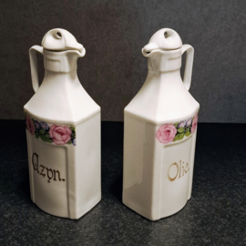Antieke Azijn en Olie Schenkkan - Art Deco
