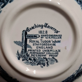 Dekschaal Royal Tudor Ware W.N. mellor – Coaching Taverns – Jaren ’50 – ‘70