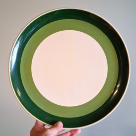 Retro Melamine Bord – Groen – Ø 30 cm