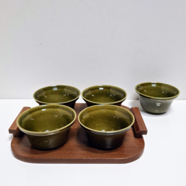 Snackset - schaaltjes op dienblad - Vintage