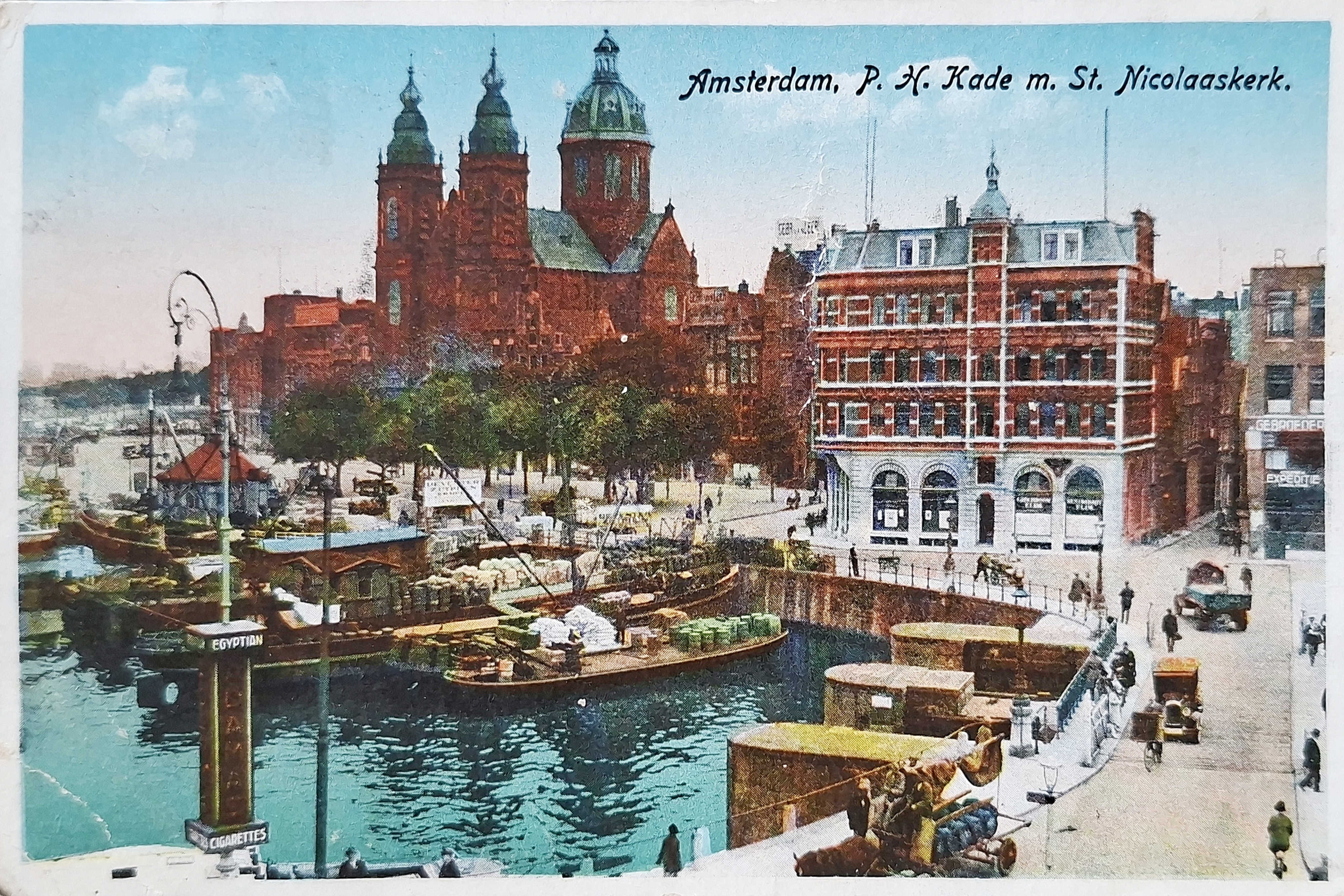 Amsterdam - Prins Hendrikkade met St. Nicolaaskerk - 1931