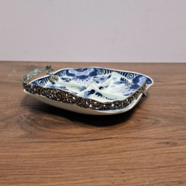 Delfts Blauw Schaaltje met 4 vakken - Zilpla W.B. - Hors-d'oeuvre