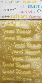 Stickers Craft Art - Goud - 12 x