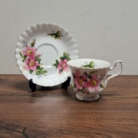 Royal Albert Prairie Rose Heren Kop en Schotel