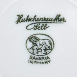 Ontbijtbord / Bord – Hutschenreuther Selb – Geel Bloemenpatroon – Jaren 50 – 70 - Ø 21 cm21