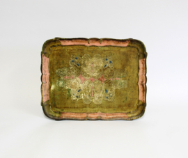 Brocante dienblad in barok stijl