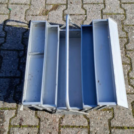 Vintage Industriële Gereeedschapskist Grijs