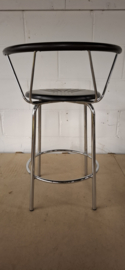 Barkruk Zwart met Chroom