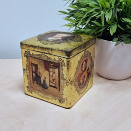 Vintage Vierkant Blik - Oude Meester Schilders