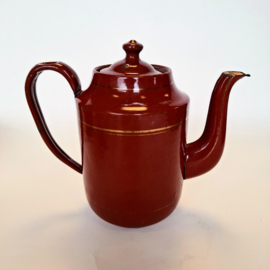 Emaille Theepot - Decoratie
