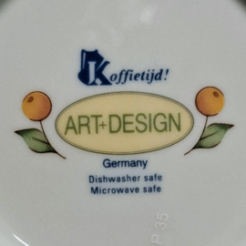 Art Design Koffietijd Petit Four Schaaltjes – Bordjes - 4 stuks