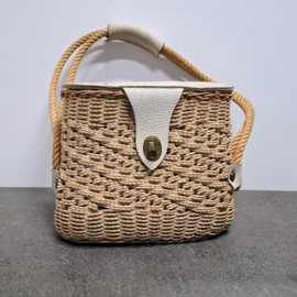 Vintage Rieten Tasje