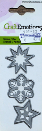 Cutting Die - Snijmal - CraftEmotions - Star - Crystal