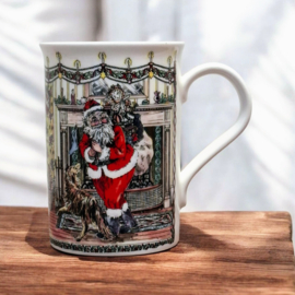 Kerstmok – Beker – Kerstman - Fine bone China