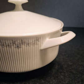 Vintage Dekschaal - Arzberg met Grijze Bloemetjes