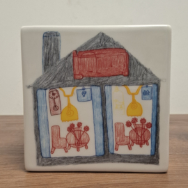 Keramische Kubus, naar de werken van Rieka Bettink