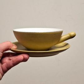 4 Soepkommen met 3 Bordjes - Vintage