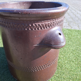 Grote Vintage Steengoed Gres Pot - Teeuwen 30 Liter - H 42 cm