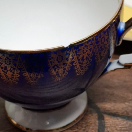 Vintage Kop en Schotels 6 stuks - J.G. van der Mark & Zonen