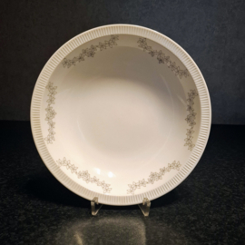 Vintage Diep Bord Arzberg met grijze Bloemetjes Ø 20,5 cm