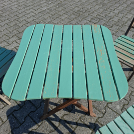 Inklapbaar Houten Bistroset - Tuinsetje