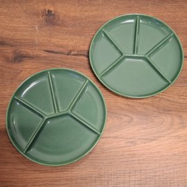 Fondueborden 2 stuks - Groen