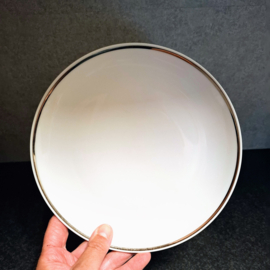 Mosa Maastricht Ontbijt Bord Ø 21,5 cm  - Zilver Randje