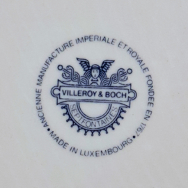 Gebaksbord - Villeroy & Boch Burgherdragt - Hindeloopen 1860 - Blauw Logo