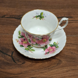 Royal Albert Prairie Rose Heren Kop en Schotel