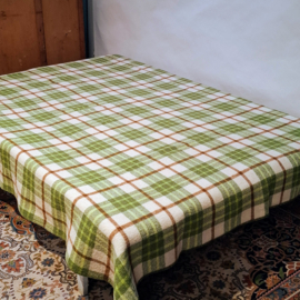 Vintage Deken - Groen geruit - Real - 240 cm x 200 cm
