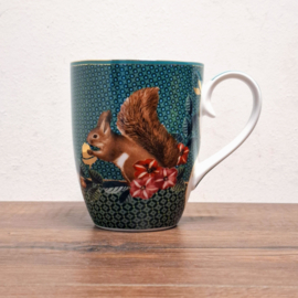 Pip Studio Winter Wonderland - Mok / Beker - Eekhoorn