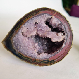 Amethist Geode - Steen - Paar  - Mineraal - Edelsteen