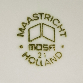 Kop en schotel 2x - Mosa Maastricht  Blauwe Roos