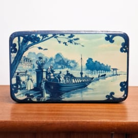 Delfts Blauw Blik - Koektrommel