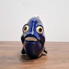 Vis Spaarpot Blauw / Wit