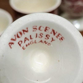 4 Eierdopjes - Avon Scenes Palissy England