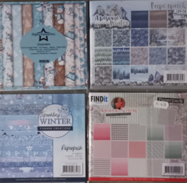 Papierblokken 20 - Kerst / Winter - Hobby - Knutselen
