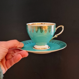 Vintage Kop en Schotels 6 stuks - J.G. van der Mark & Zonen