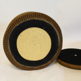 Vintage Opbergpoef - Poef - Rib - Bruin