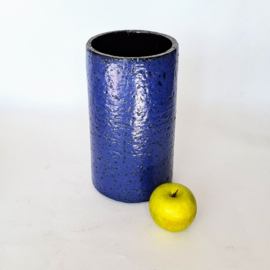 Cilinder Vaas Donkerblauw - Ø 14 x H 25 cm