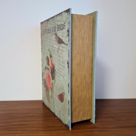 Decoratieve Opbergdoos - Boek "Flowers and Birds".