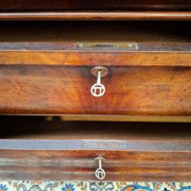 Antieke Biedermeier Commode van Mahoniehout