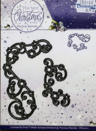Cutting Die - Snijmal - The best Christmas Ever - Precious Marieke -  Star Swirls