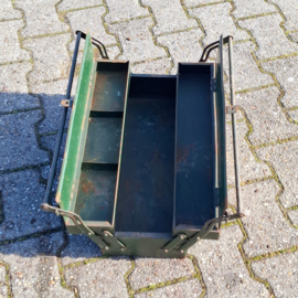Vintage Industriële Gereeedschapskist Donkergroen