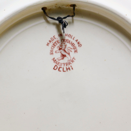 Wandbord Petrus Regout - Delhi