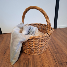 Rieten Mand - Hengselmand - Boodschappenmand - Traktatie